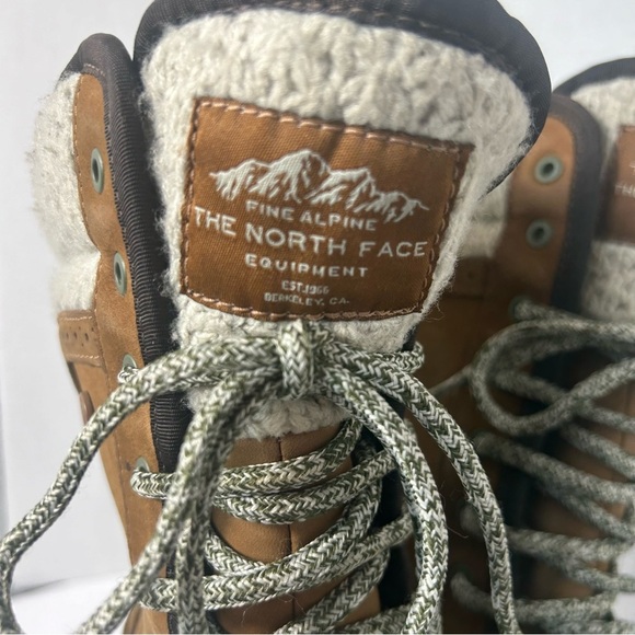 The North Face Women’s Suede Leather Duck Rain Boots Faux Fur Lined 8M - Picture 3 of 10